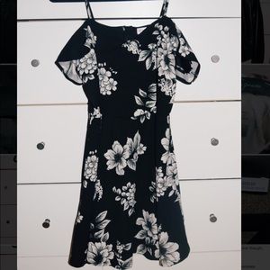 Black & White Floral Dress